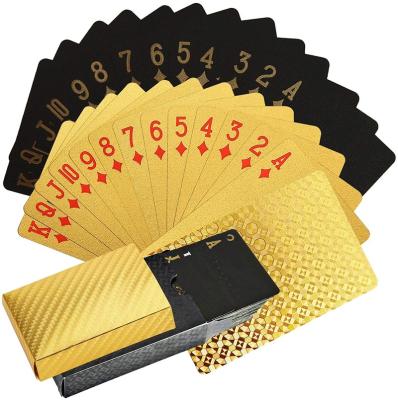 China Entertaiment Game Cards Custom Durable Flexible Aluminum 24K Waterproof Patterned Design Poker Playing Cards for sale