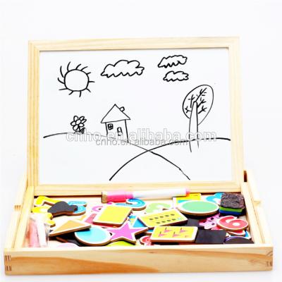 China Toy Wooden Box Magnetic Board Educational Magnetic Animal Puzzle for sale