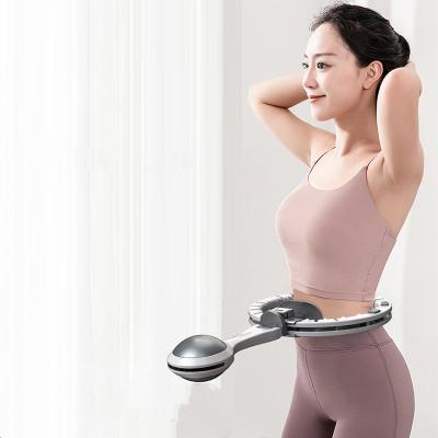 China New Smart Fitness Waist Loss Weight Loss Adjustable Detachable Polynesian Dance Ring Hoops With Exercise Ball for sale