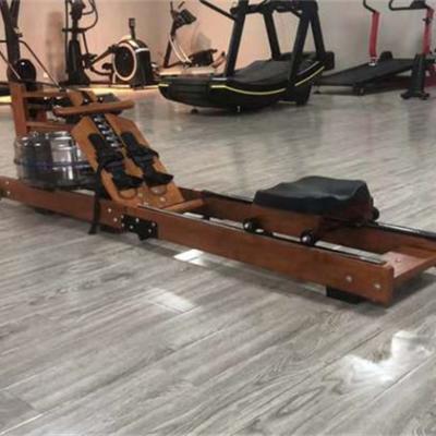 China Indoor Commercial Gym Fitness Water Rowing Machine Cardio Equipment Universal Wooden Exercise for sale