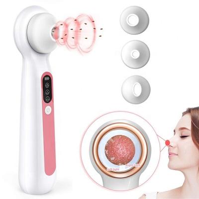 China 2021 Black Head Blackhead Removal Silicone Pore Remover Visual Vacuum Pore Cleaner With Magnifier Light for sale