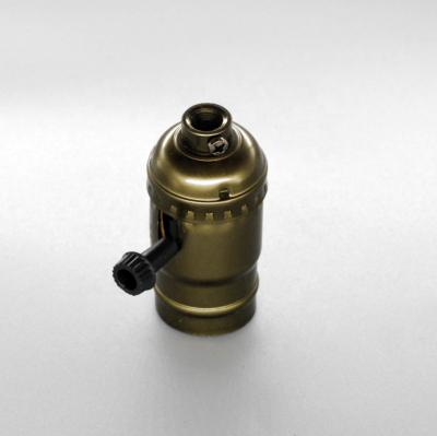 China E26-RC22 Screw Turn Knob 2 Way Aluminum Bronze Lamp Holder For Pendant Light Culus Approved E255576 for sale