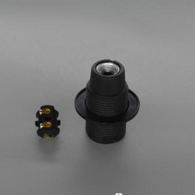 China Full Screw E14 208A Thread Plastic Edison Screw Lamp Holder For Pendant Light for sale