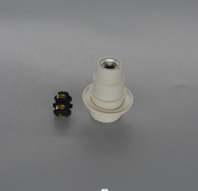 China White Half Screw E14 208A Wire Edison Screw Plastic Lamp Holder For Pendant Light for sale