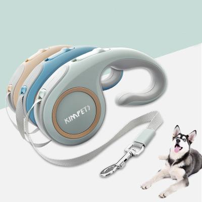 China 3M Pet Outdoor Retractable Running Dog Accessories 3M Automatic Leashes Puppy Dog Leash Lights 2022 Fluorescence Leads Rope for sale