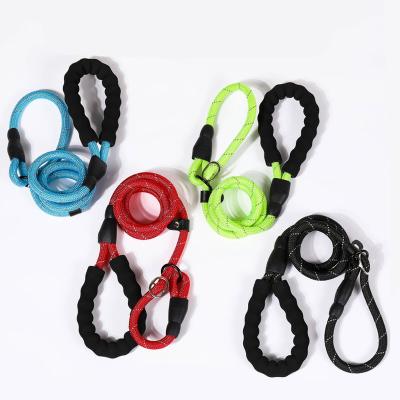 China New Thoughtful Dog Leash P Comfortable Chained Comfortable 4 Colors Grasp Dog Leash Dog Supplies Adjustable Size Nylon Pet Thoughtful Leash for sale