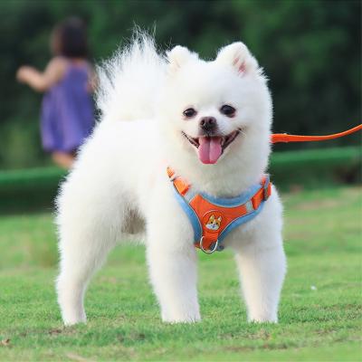 China New Lights Dog Harness Leash Set Outdoor Adjustable Walking Reflective Puppy Vest Running Harness For Small Medium Dogs for sale