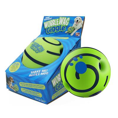 China Viable 12cm PVC Squeeze Teeth Cleaning Dog Toys Ball Training Outdoor Interactive Dog Rolling Ball With Sound for sale