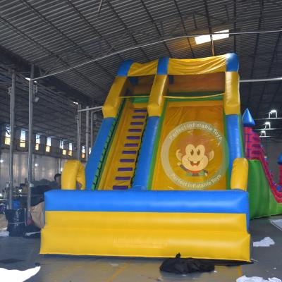 China Water Proof Inflatable Bouncer Slide Air Filled Inflatable Slide Giant Adult Inflatable Slide for sale