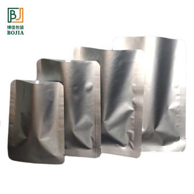 China Aseptic Edibles Green Tea Aluminum Foil Custom Printed Logo Three Side Heat Seal Small Packaging Bags High Grade Matte Pouches for sale