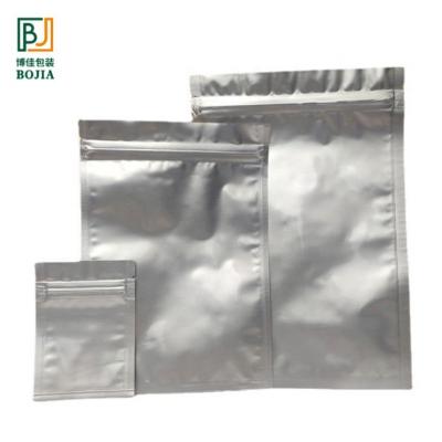 China Custom New Product Pill Food Packaging Aluminum Foil Zip Lock Moisture Proof Bags In Stock for sale