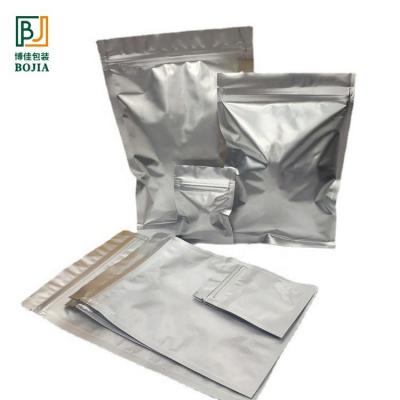 China Hot Sale Moisture Proof One Side Transparent Front Aluminum Foil Freestanding Zipper Bag for sale