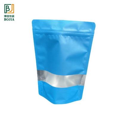 China New Arrival Microwavable Zip Lock Packaging Aluminum Foil Bag With One Side Clear for sale