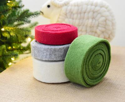 China Christmas decoration felt felt ribbon for sale