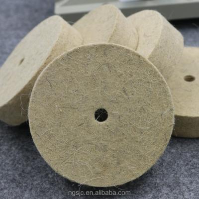 China Single felt wool polishing buffing wheel. for sale