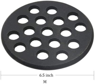 China Dustproof Round 6.5inch Cast Iron Bottom Fire Grate For BgE, BBQ High Fire Charcoal Plate Fit For S/Mini/Medium BigGreenegg Fire Grate for sale