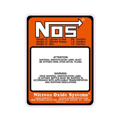 China Nitrogen Bottle Label Tag ID Nitrogen System Accessories Nitrogen Bottle Modified Cars for sale