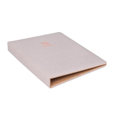 China wooden 320*240*45mm pu leather information folder for 5-star hotel guest supplies for sale