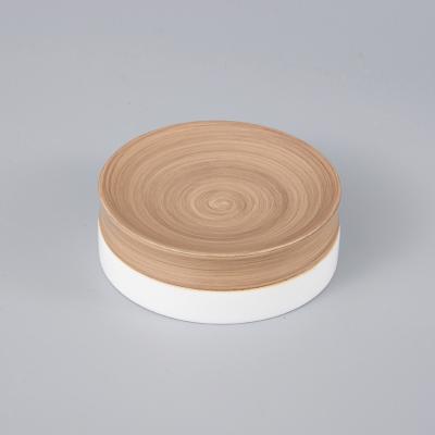 China 5-star  hotel resin soap dish wooden finished for sale