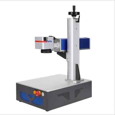 China Air Cooled Suitable Price Good Quality Laser Source Split Fiber Laser Marking Machine Silvery Gold Ring Marker Machine for sale