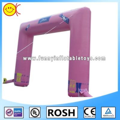 China Fashion Pink Airtight Inflatable Arch , Inflatable Rainbow Free Printing for sale