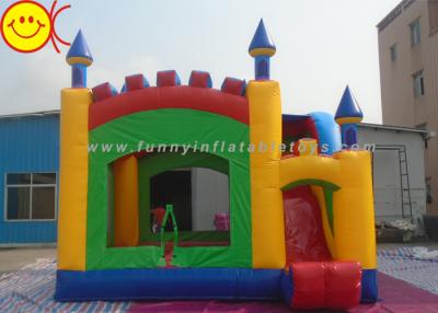 China Durable PVC Commercial Inflatable Bouncers With Slide for Kids for sale