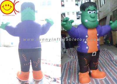 中国 Cosplayのグリーン マンの膨脹可能なShrekの衣裳の移動式マンガのキャラクタ 販売のため