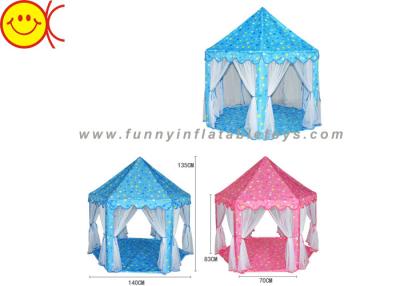 China Rosado/azul colorea la tienda inflable, princesa Tent House For Game de los niños en venta