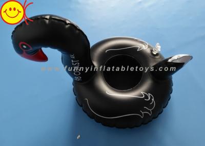 China La piscina rosada inflable del tenedor de la bebida de la taza de los prácticos de costa del flamenco flota color negro en venta