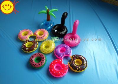 China Drink Holders Inflatable Water Floats Animal / Fruit Styles Floating Pool Inflatable for sale