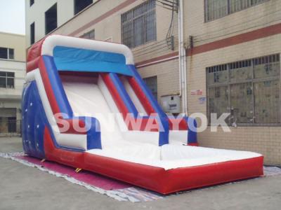 China El tobogán acuático inflable del patio trasero grande, explota los toboganes acuáticos para el parque inflable de la aguamarina en venta