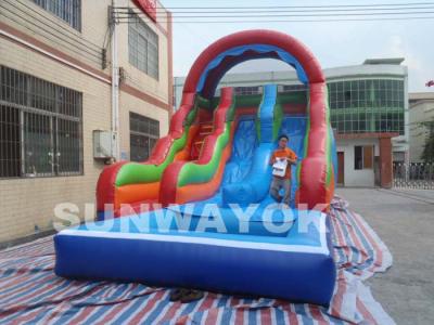 China Alquiler inflable del tobogán acuático de la piscina de la lona durable del PVC 18Oz, CE/UL en venta