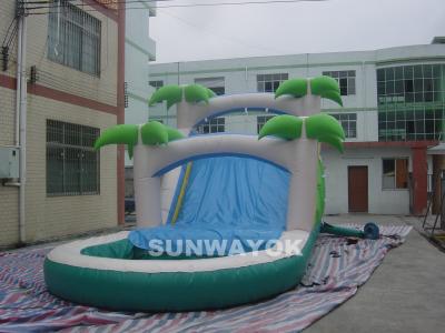 China Tobogán acuático inflable del parque de encargo del agua con la piscina para los niños/los adultos en venta