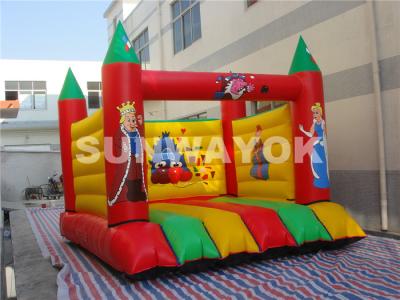 China Color Fairy Tale Commercial Inflatable Bouncers / moonwalk bounce house for sale