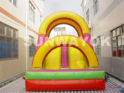 China Deslice la carrera de obstáculos inflable de la escalada con la lona del PVC 18Oz en venta