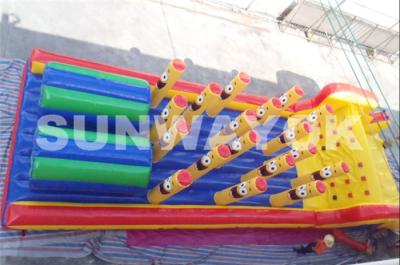 China Carrera de obstáculos inflable del patio trasero del alquiler del túnel enorme de SpongeBob en venta