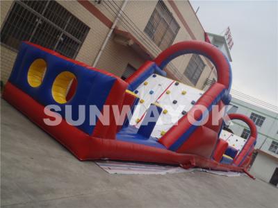 China Carrera de obstáculos inflable de la lona atractiva del PVC 18Oz para la diversión en venta