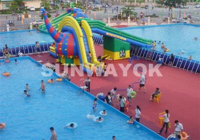 China Bracket Frame Portable Swimming Pools For Public Place Entertainment for sale