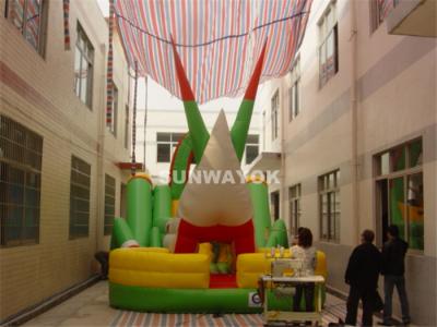 China Funny Large Inflatable Bouncy Slide With 18Oz PVC Tarpaulin For Kids for sale