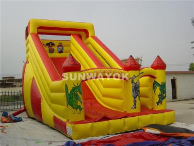 China Mickey Mouse and Donald Duck Fair Giant Inflatable Commercial Slide With Durable PVC Fire-retardant for sale