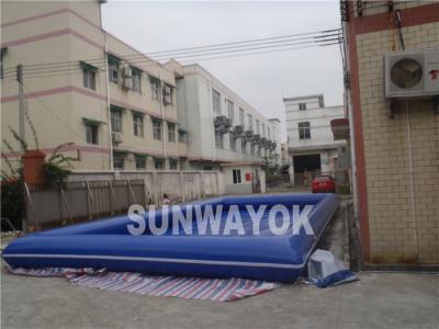 China PVC inflable portátil azul de las piscinas 0.9m m para la bola del agua en venta