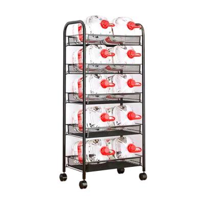 China High Quality Baby Stroller Household Storage Rack Five-Layer Stocked Mobile Storage Rack for sale