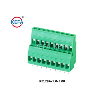 China PA66 KF129A-5.0-5.08 300V 20A Plastic Screw Terminal Block Connector Screw PCB Terminal Blocks for sale