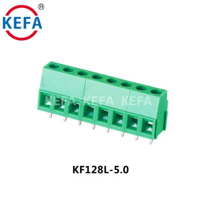 China Household KEFA KF128L-5.0 300V 10A 5.0mm Pitch Terminal Block Screw PCB Screw Terminal Block Connector for sale