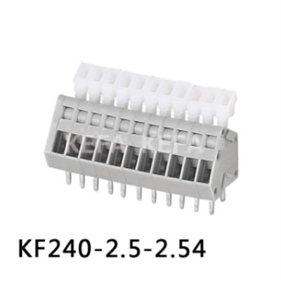 China KEFA KF240-2.5/2.54 2.54mm 20 - A.W.G. PCB 2.54 Pitch Spring Spring Terminal Block Electrical Connector 28 for sale