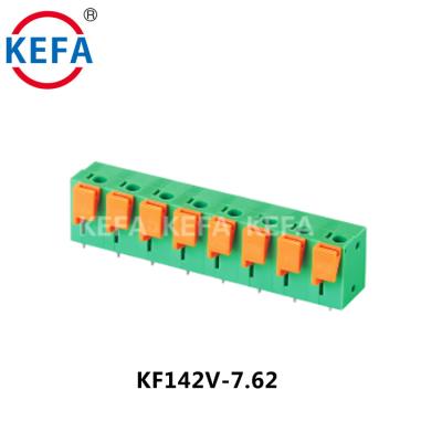 China Wire Connecting Terminal Preferable Electric Spring Block China KEFA KF142V-7.62 Spring Terminal Block China for sale