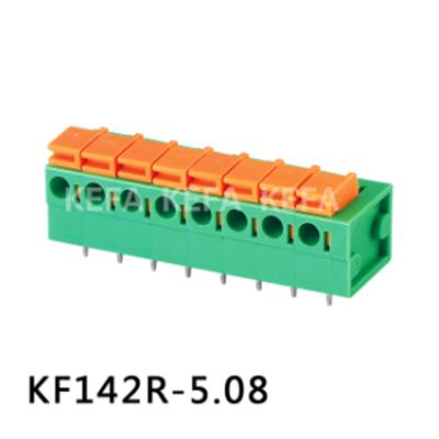 China PA66plastic KF142R - 5.08 2P 3P PCB Electrical Pitch Blocks Quick Plug Connectors PCB Terminal Block Connector for sale