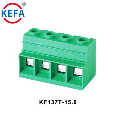 China Pure Copper KEFA KF137T-15.0 15mm Pitch PCB Block Terminal Block Terminal Block Screw Terminal for sale