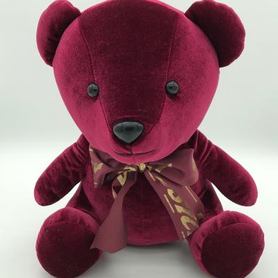 China Super Soft Stuffed & Plush Custom Red Teddy Bear Doll Plush Toys First Present To Your Lover for sale