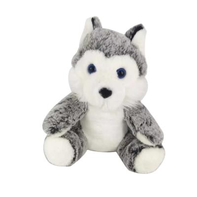 China 2021 Super Soft High Quality Cheap Plush Husky Dog Toy Promotional Wholesale Cute Stuffed Soft Plush Dog Toy for sale